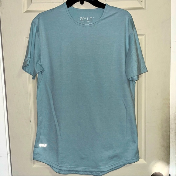 Lot 2 Bylt Mens Medium Premium Basics Short Sleeve Shirt Lux Blend drop cut - Picture 3 of 6